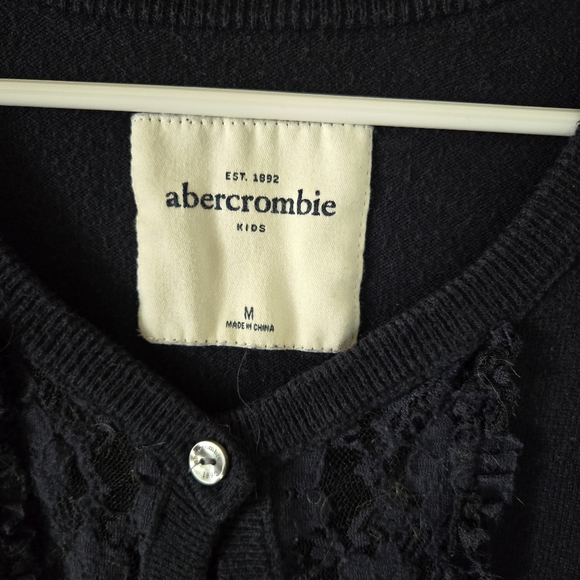 Girls Abercrombie Cardigan Sweater sz Medium - Picture 3 of 3